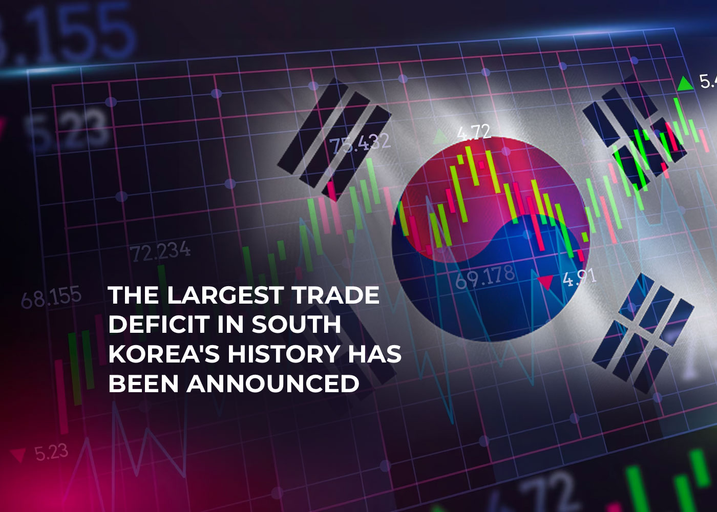 the largest trade deficit in south korea's history has been announced